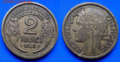 Франция - 2 франка 1939 года до 1.03 - Франция 2 франка, 1939