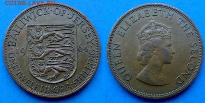 12 шиллинга 1964 года до 1.03 - Джерси 1.12 шиллинга, 1964