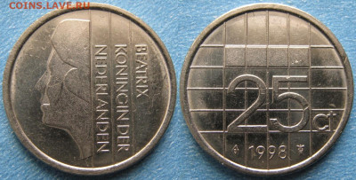 Нидерланды 25 центов 1998 до 03-03-21 в 22:00 - Нидерланды 25 центов 1998     9930