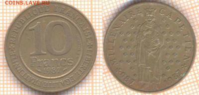 Франция 10 франков 1987 г., до 03.03.2021 г. 22.00 по Москв - Франция 10 франков 1987 1714