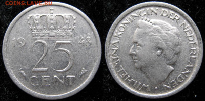 Нидерланды 25 центов 1948   до 03-03-21 в 22:00 - 13.71. -Нидерланды 25 центов 1948    427