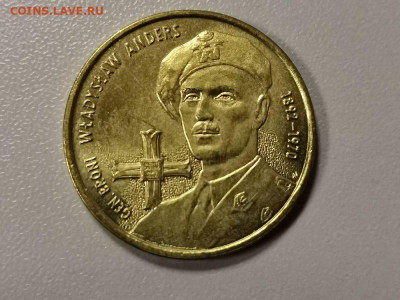 Польша 2 злотых 2002г -Владислав Андерс, до 04.03 - Я Польша Владислав-1