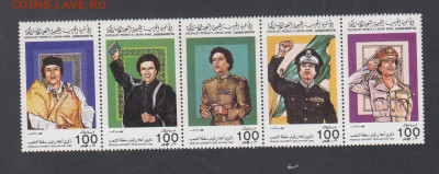 Ливия 1985 5м** сцепка Каддафи до 04 03 - 154