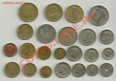 монеты Греции,23 шт.,разные,до 14.10 22:00 МСК - греция2 001
