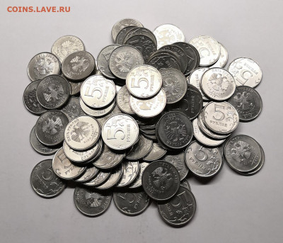 5 рублей 2015-100 штук - IMG_20210227_203050