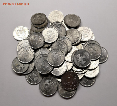 5 рублей 2010сп-70 штук - IMG_20210227_203108