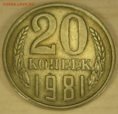 20 копеек 1981 Хребет и шт. А Оценка. - IMG_4267