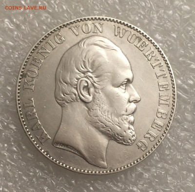 Королевство Вюртемберг. Карл I. 1 ТАЛЕР 1871 года. Победный. - 1Талр71 (4)