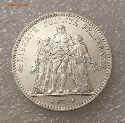 Франция. Третья Республика. 5 ФРАНКОВ 1875 года. - 5фр1875 (6)