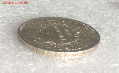 Франция. Третья Республика. 5 ФРАНКОВ 1876 года. UNC. - 5Фрн76 (7)