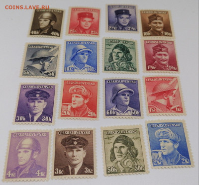 Чехословакия.1945 год.Набор.Фикс 100 руб - pkJ0PnUEwQU