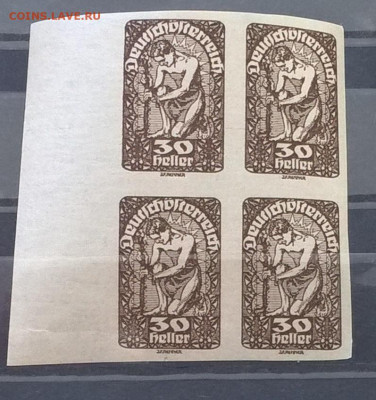 Австрия 1919 1м 30г в квартблоке до 08 03 - 126