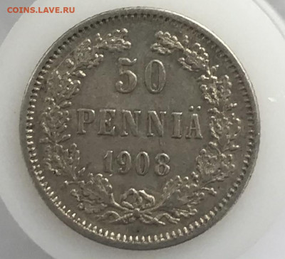 50 пенни 1908 г , AU До 7.03.2021 22.00 по МСК - D9E11CA5-E16D-436D-A681-A28A5E910C86