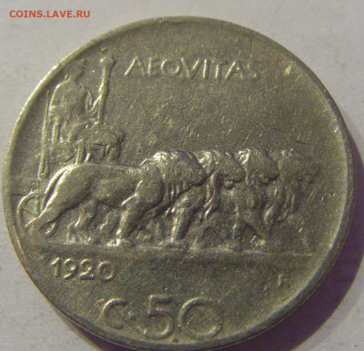 50 чентезимо 1920 рубчатый гурт Италия №1 07.03.2021 22:00 М - CIMG9101.JPG