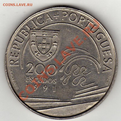 Португалия 200 эскудо 1991 Колумб до 13.10. 22ч (680) - img458