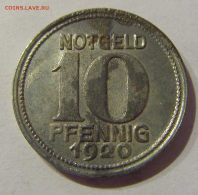 Нотгельд 10 пф 1920 Кобленц №1 09.03.21 22:00 М - CIMG9769.JPG