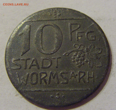 Нотгельд 10 пф 1918 Вормс №1 09.03.21 22:00 М - CIMG9801.JPG