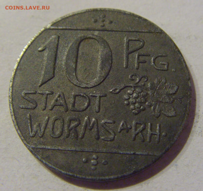 Нотгельд 10 пф 1918 Вормс №2 09.03.21 22:00 М - CIMG9805.JPG