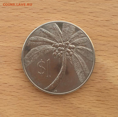 Крона Шайба Самоа 1 Тала 1974 Пальма флора - krona_shajba_samoa_1_tala_1974_palma_flora