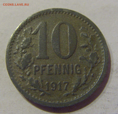 Нотгельд 10 пф 1917 Изерлон №1 09.03.21 22:00 М - CIMG9827.JPG