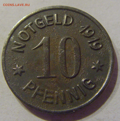 Нотгельд 10 пф 1919 Бинген №1 09.03.21 22:00 М - CIMG9847.JPG