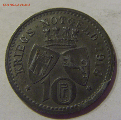 Нотгельд 10 пф 1918 Теттнанг №1 09.03.21 22:00 М - CIMG9873.JPG
