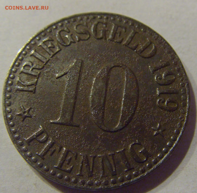 Нотгельд 10 пф 1919 Кассель №1 09.03.21 22:00 М - CIMG9927.JPG