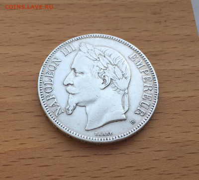Франция 5 франков 1870 Серебро Крона Шайба Наполеон 3 - francija_5_frankov_1870_serebro_krona_shajba_napoleon_3 (5)