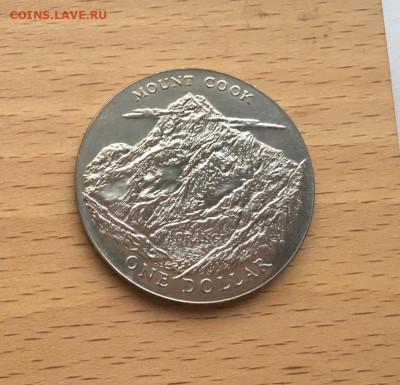 Крона Шайба Новая Зеландия 1$ доллар 1970 Гора Кука - krona_shajba_novaja_zelandija_1_dollar_1970_gora_kuka