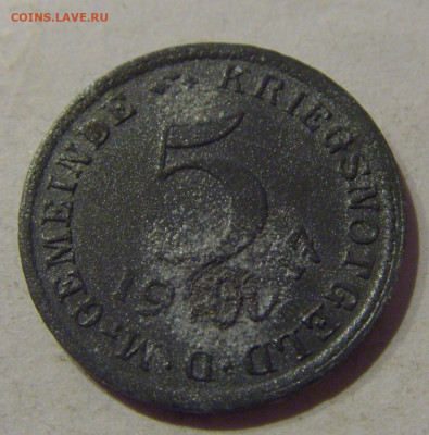 Нотгельд 5 пф 1917 Вейлер №1 09.03.21 22:00 М - CIMG0215.JPG