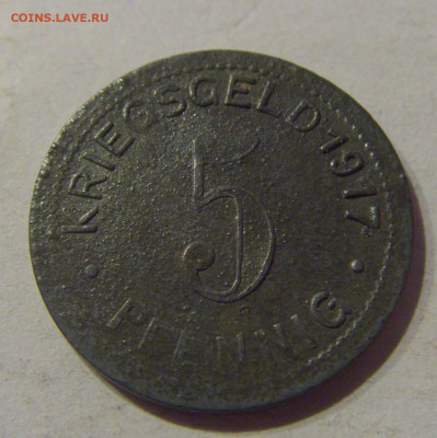 Нотгельд 5 пф 1917 Эльберфельд №1 09.03.21 22:00 М - CIMG0223.JPG