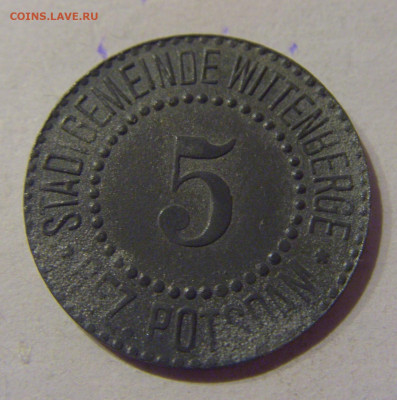 Нотгельд 5 пф 1917 Виттенберг №1 09.03.21 22:00 М - CIMG0267.JPG