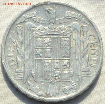 Испания 10 сантим 1953. 07. 03. 2021 в 22 - 00. - DSC_0628.JPG