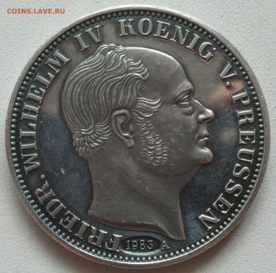 Пруссия 1 талер 1856 г. Рестрайк 1983 г., медаль, фуфло? - DSC06704.JPG