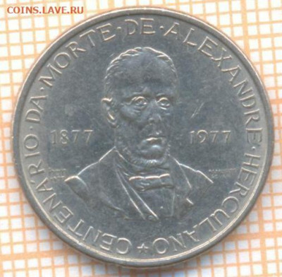 Португалия 2,5 эскудо 1977 г., до 11.03.2021 г. 22.00 по Мос - Португалия 2,5 эскудо 1977 2376