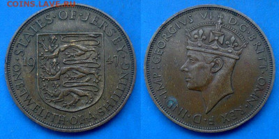 12 шиллинга 1947 года до 11.03 - Джерси 1.12 шиллинга, 1947