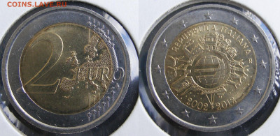 2 евро Италия 2012 10 лет евро 11.03 в 22.15 - Италия 2012 10 лет евро