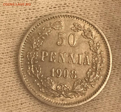 50 пенни 1908 г , AU До 7.03.2021 22.00 по МСК - 8124EB5B-3234-4FC2-B2AC-6BF70E08139D