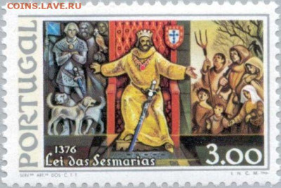 Досчитаем до 10 000 или более - 1376 Марка Португалия