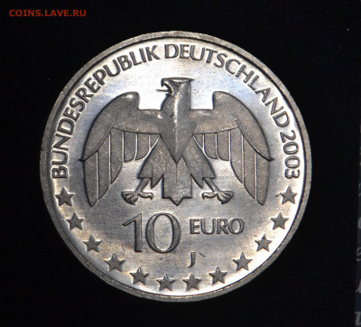 10 евро 2003 Германия до 11.03 в 22:25 - 10 евро а
