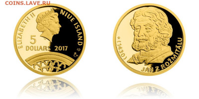 Досчитаем до 10 000 или более - 1430 монета Ниуэ. Ян. 5 долларов 2017. Золото 999,9. 12,44 гр. 16 мм. Тираж 100 шт.