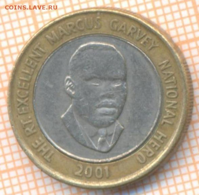 Ямайка 20 долларов 2001 г., до 13.03.2021 г. 22.00 по Москве - Ямайка 20 долларов 2001 2858а
