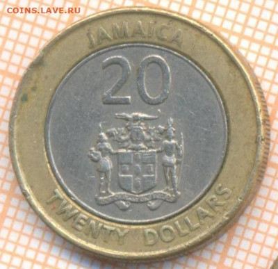 Ямайка 20 долларов 2001 г., до 13.03.2021 г. 22.00 по Москве - Ямайка 20 долларов 2001 2858