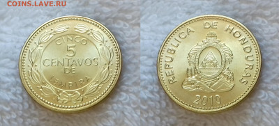 Иностранные монеты по фиксированной цене - ГОНДУРАС 5 сентаво 2010 20181019_153854