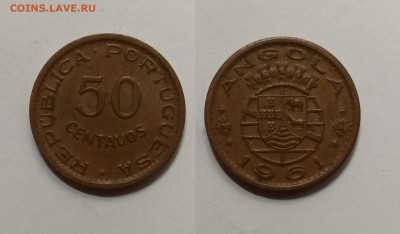 Португальская Ангола 50 сентавос 1961 года - 11.03 22:00мск - IMG_20210206_181546