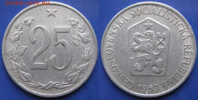 Чехословакия 25 геллеров 1963  до 14-03-21 в 22:00 - Чехословакия 25 геллеров 1963    6272