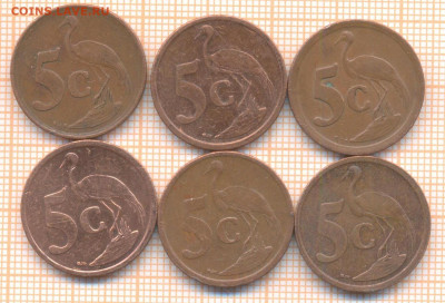 ЮАР 5 центов, фикс 10 руб - ЮАР 5 центов 2863