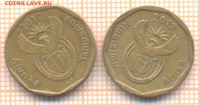 ЮАР 20 центов, фикс 10 руб - ЮАР 20 центов 2868а
