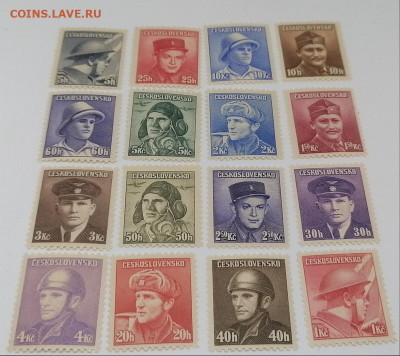 Чехословакия.1945 год.Набор.Фикс 100 руб - 2