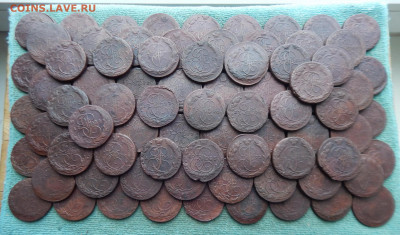100 кладовых пятаков 1763-1798 ЕМ, цена фикс - 100-1